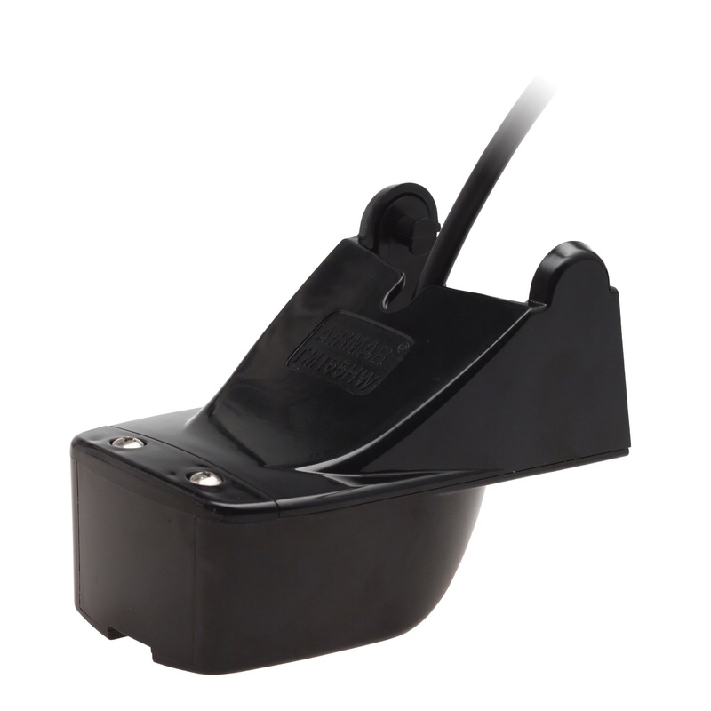 Garmin GT20-TM Transom Mount DownV 500W (CHIRP 455/800kHz); Traditional 500W (77/200kHz) Transducer w/Temp – 8-Pin
